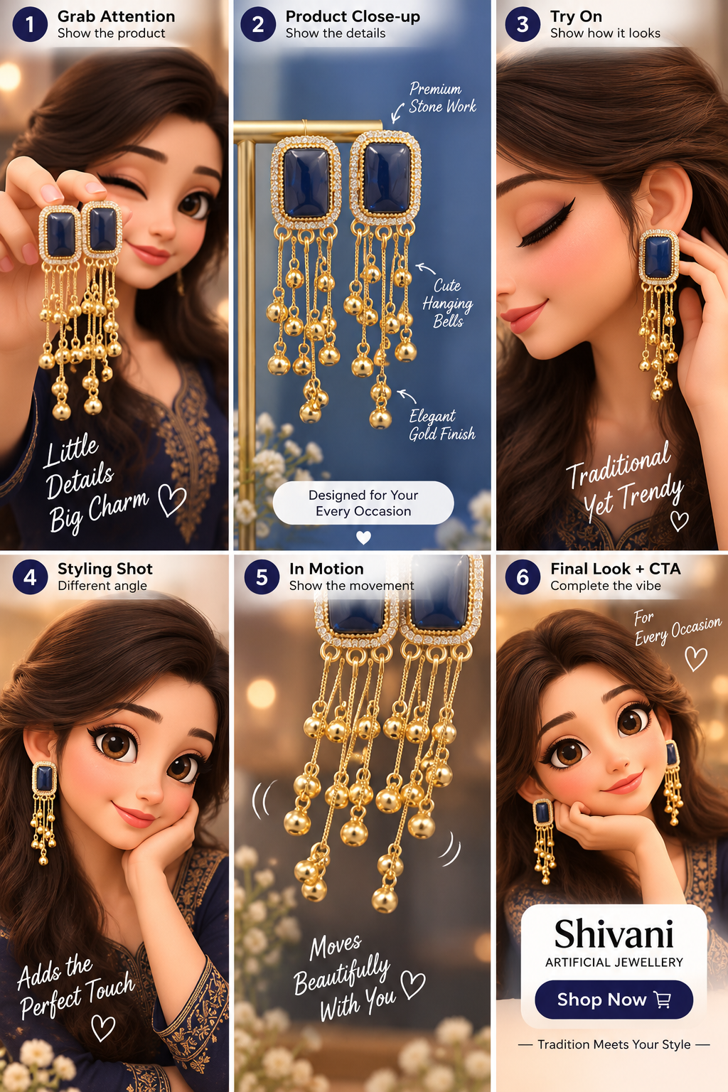 Pihu kashmiri earring