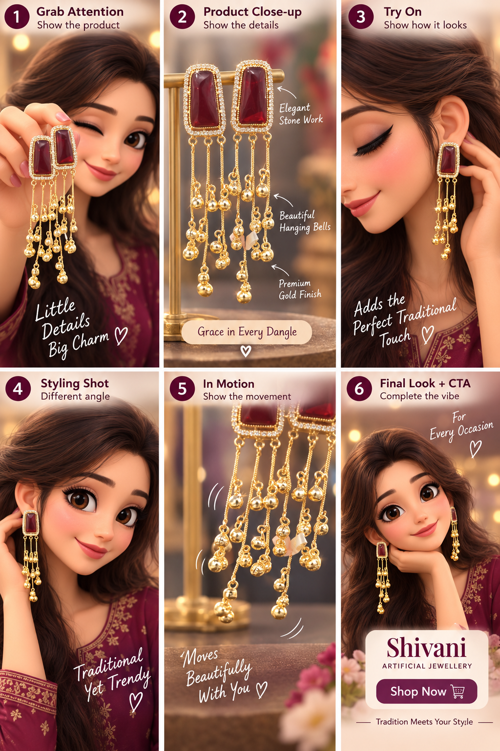 Nikita kashmiri earring