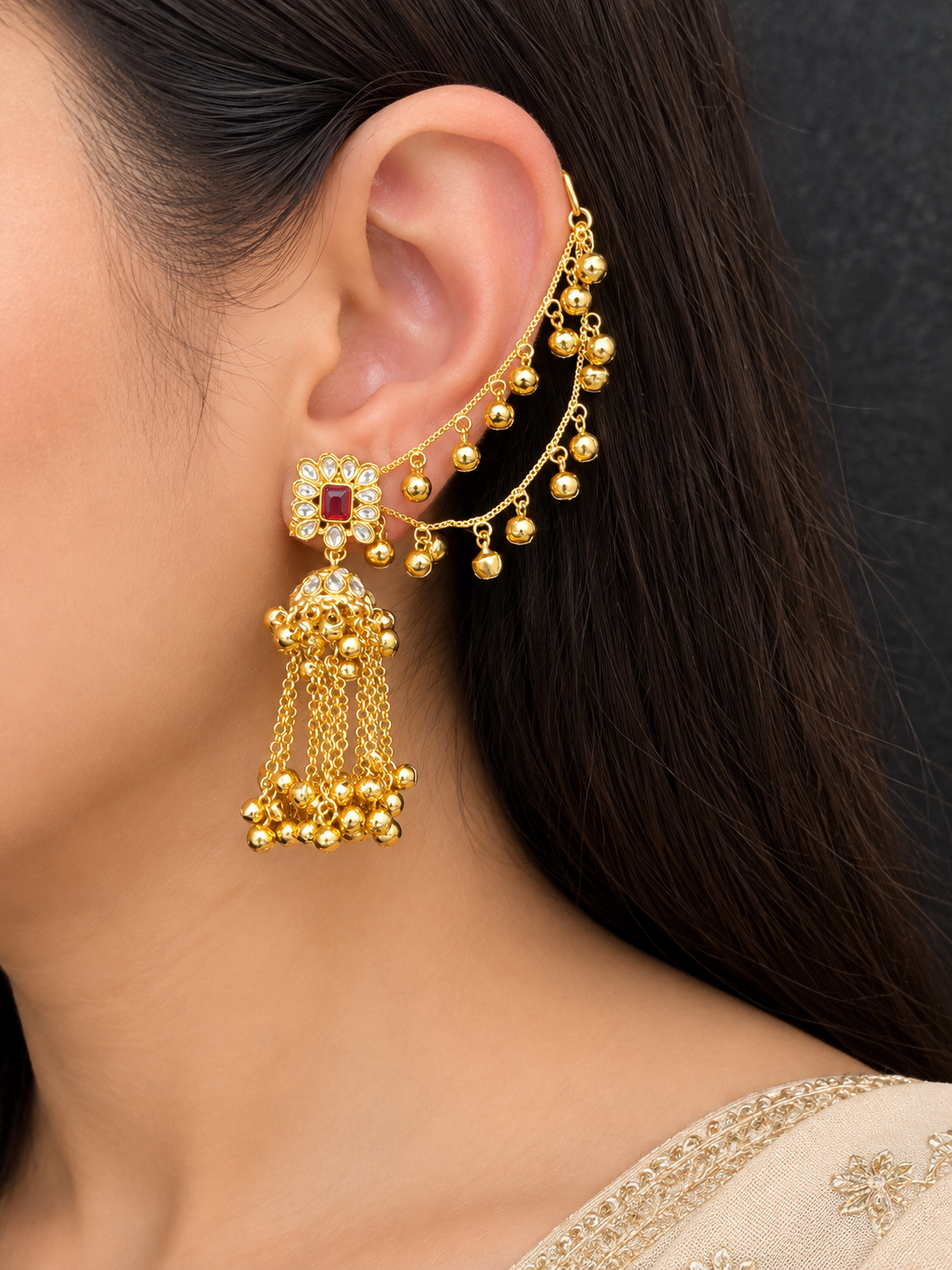 Lily kashmiri earring
